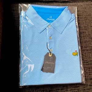 Light blue Mens Masters Polo